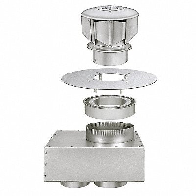 DAYTON 32V264 Combustion Air Inlet Vent Kt Surface Mnt