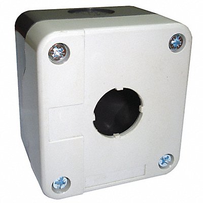 DAYTON 32W279 Push Button Enclosure 22mm 1Hole Plastic