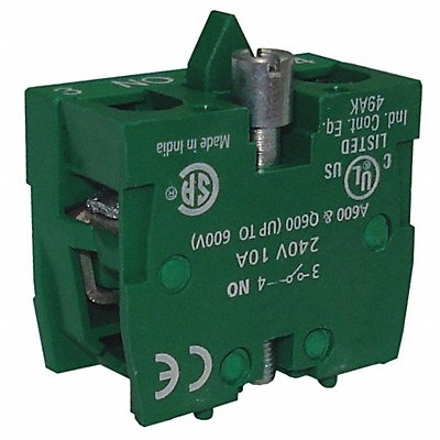 DAYTON 32W280 Contact Block Green 1NO 22 mm