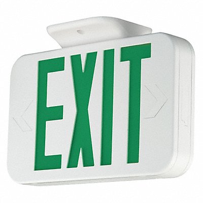 COMPASS CEGRC Exit Sign Plastic White 11 39/64in 1W