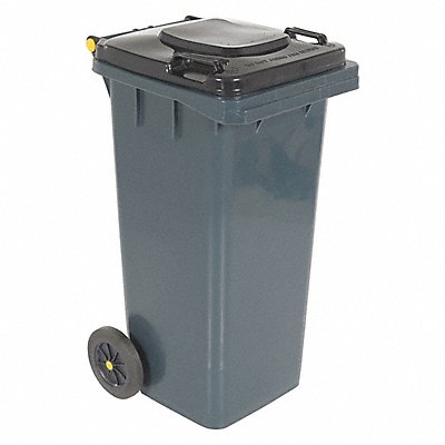 VESTIL TH32GY Garbage Can 32 gal Grey Polyethylene