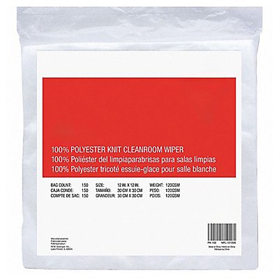 GRAINGER 32XE72 Dry Wipe 12 x 12 White