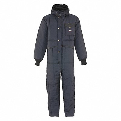REFRIGIWEAR 0381RNAVXLG Coverall Minus 50 Suit With Hood Navy Xl