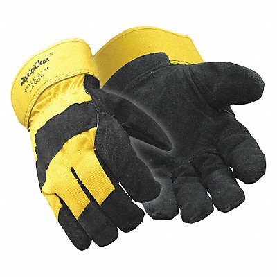 REFRIGIWEAR 0314RGBKLAR Leather Gloves Black/Tan L PR