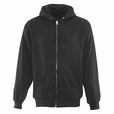 REFRIGIWEAR 0487RBLKLAR Sweatshirt Thermal Black Large