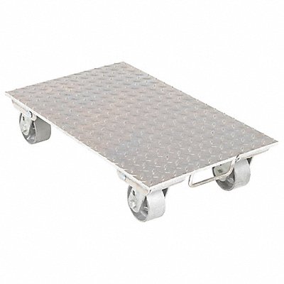 VESTIL PDA1627CSH Aluminum Plate Dolly With Steel Wheels