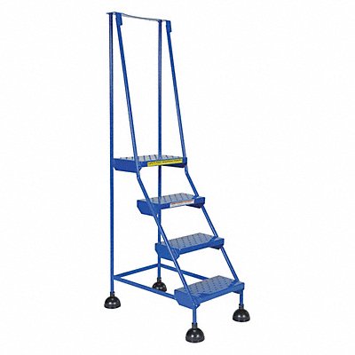 VESTIL LAD4BP Commercial Spring Loaded Rolling Ladder