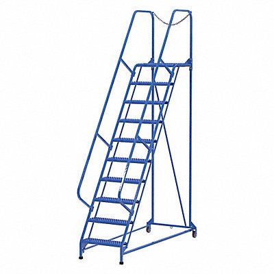 VESTIL LADMM10G Maintenance Ladder - 10 Step Grip-Strut