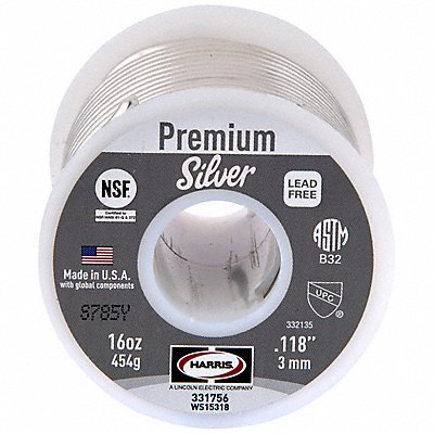 HARRIS 331756 HARRIS Premium Silver Solder Wire