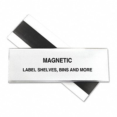 C-LINE 87247 Magnetic Shelf/Bin Label Holder 2 PK10