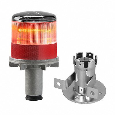 TAPCO 333700001 Warning Light LED Red Solar NiMH