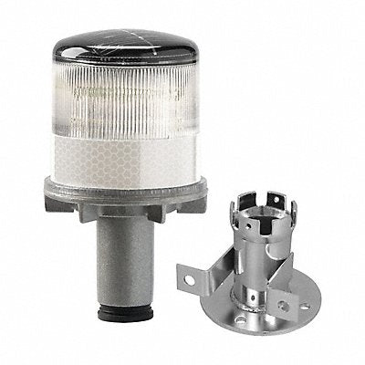 TAPCO 333700003 Warning Light (4) LED White Solar NiMH