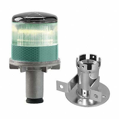 TAPCO 333700005 Warning Light (4) LED Green Solar NiMH