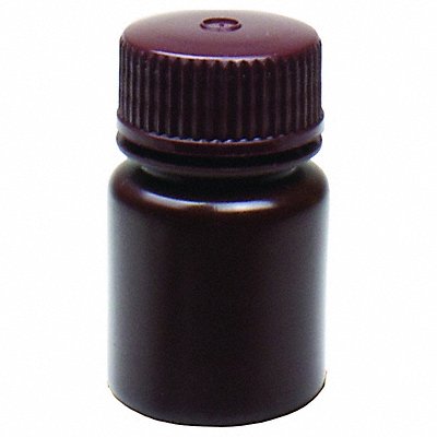 GRAINGER 33461 Bottle 63 mm H Amber PK72