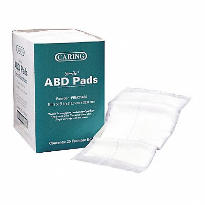 MEDLINE PRM21450 Pads Sterile Abdominal 5x9 PK25