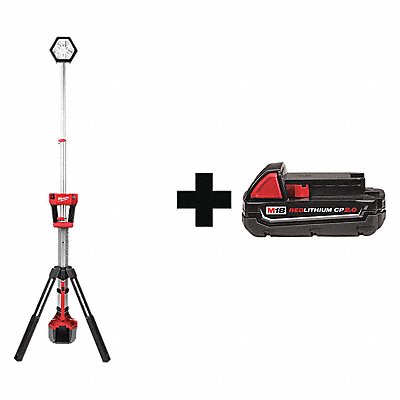 MILWAUKEE 21312000000000 Cordless Tripod Light Battery Incl