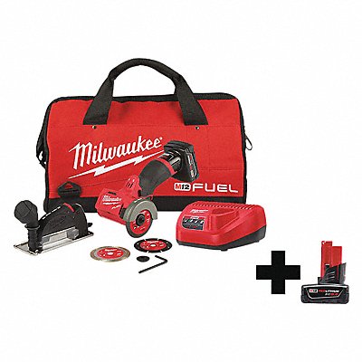 MILWAUKEE 252221XC48112460 Compact Cut Off Tool Kit 12.0V Li-Ion