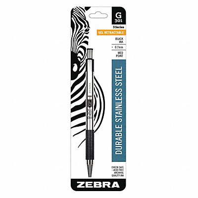 ZEBRA PEN 41311 Pen Gel G-301 Rt 0.7Mm Bk