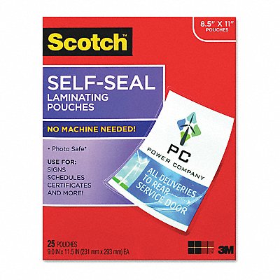 SCOTCH LS85425G Pouch Laminate Letter PK25
