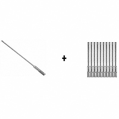 BOSCH HCFC2012B25HCFC2041B10 Hammer Drill Bit SDS Plus 3/16 x6 PK25