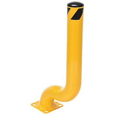 VESTIL OBOL3545 Offset Bollard 36 1/10 in H Yellow