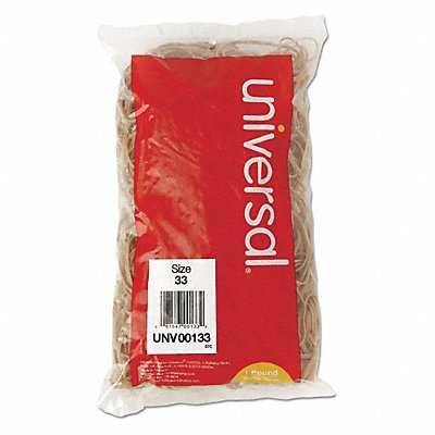 UNIVERSAL UNV00133 Rubber Band 3-1/2 in Sz 33 Beige PK640