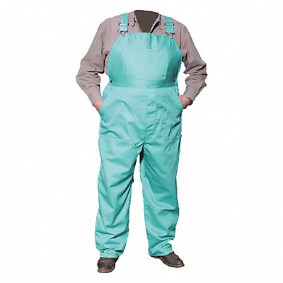 GUARD LINE FS6354232 Overalls Proban Grn 9Oz 42 x 32In