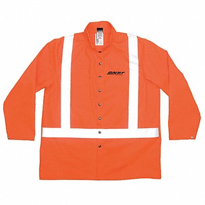 GUARD LINE ORBW5CL2LS3XL Banwear/Lthr Jacket 36 Ornge Rflctv 3XL
