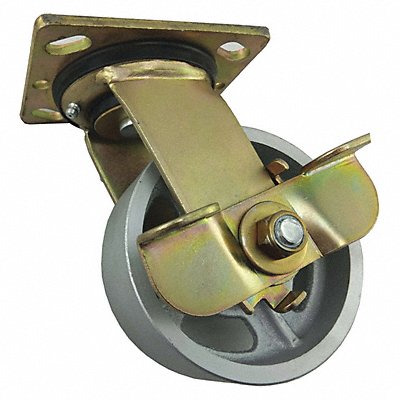 GRAINGER 930CA05201SBG Standard Plate Castor Swivel 1000 lb.