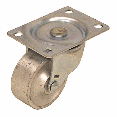 GRAINGER P2SC025GP Standard Plate Castor Swivel 175 lb.
