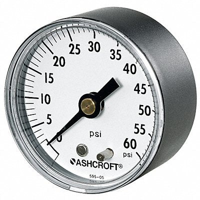 ASHCROFT 25W1005PH02B400 Gauge Pressure 0 to 400 psi Back ABS