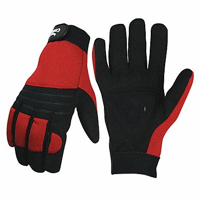 CONDOR 33J474 Anti Vibration Gloves Rd Blk 2XL PR