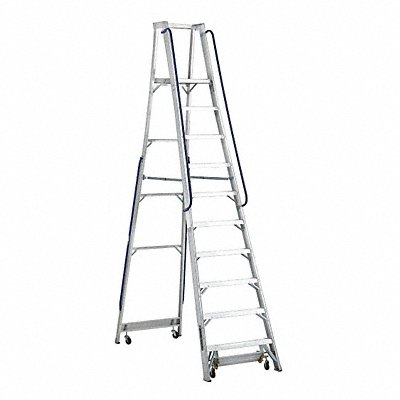 LOUISVILLE AP5010 Platform Stepladder 9 ft.6 Aluminum IA