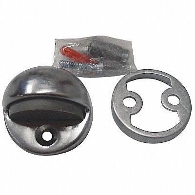 GRAINGER 33J784 Dome Door Stop Satin Chrome 1-3/4 Dia