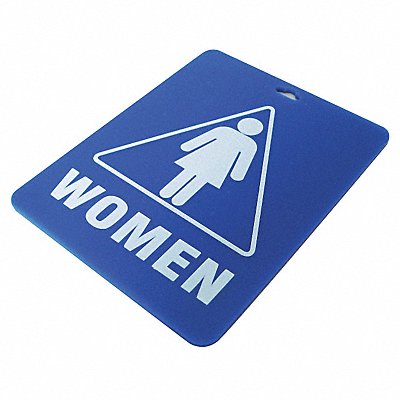 GRAINGER 33J893 Restroom Key Tag Women