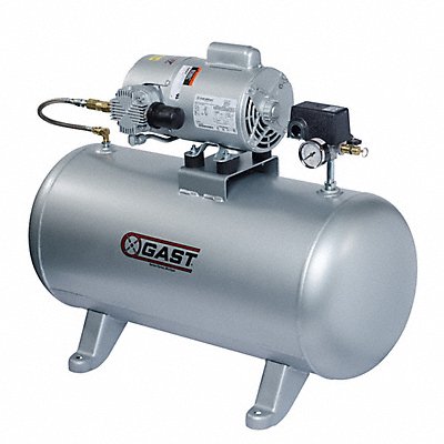 GAST 5LCA46TM550GX Piston Air Compressor 0.75 hp Horizontalontal
