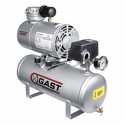 GAST 1HAB11TM100X Piston Air Compressor Size 1/4 1725 RPM