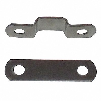DIXIE LINE CLAMPS 403 Tube Clamp Two-Hole w/Backplate SS PK25