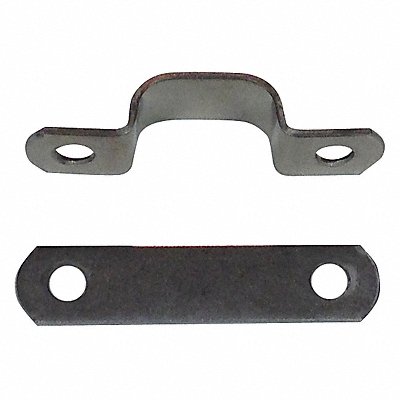 DIXIE LINE CLAMPS 802 Tube Clamp Two-Hole w/Backplate SS PK25