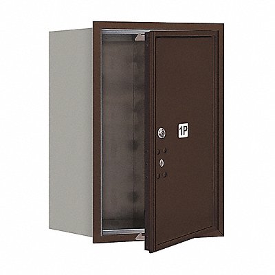 SALSBURY INDUSTRIES 3706S1PZFU Horizontal Mailbox USPS 1Dr Bz FL 23-1/2in