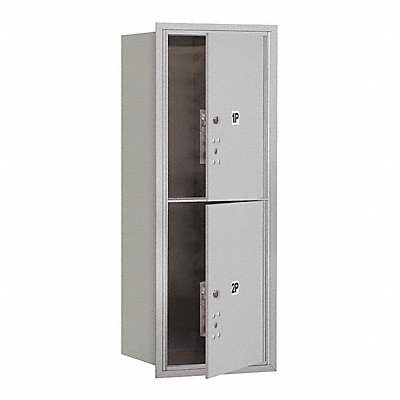 SALSBURY INDUSTRIES 3710S2PAFU Horizontal Mailbox PL5 2Dr Alum FL 37-1/2in
