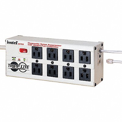 TRIPP LITE ISOTEL8ULTRA Datacom Surge Protector 8 Outlet White