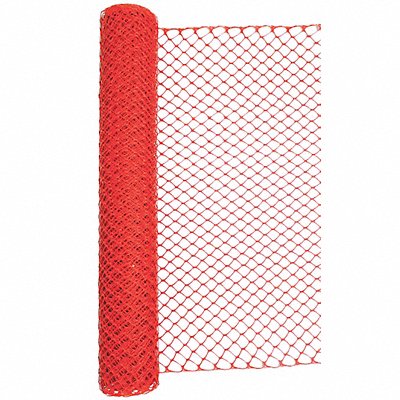 GRAINGER 33L955 Barrier Fence 4ft H 50 ft L Orange