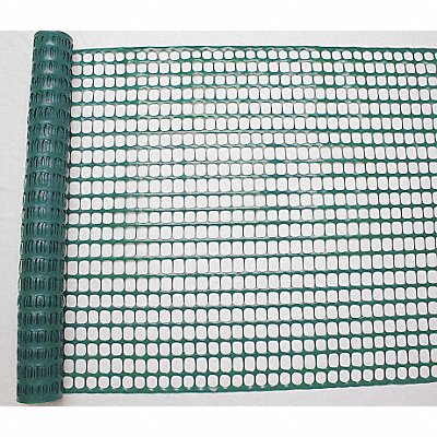 GRAINGER 33L956 Snow Fence 4ft H 50 ft L Green