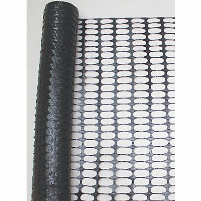 GRAINGER 33L957 Snow Fence 4ft H 50 ft L Black