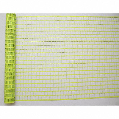 GRAINGER 33L959 Safety Fence 4 ft H 100 ft L Y/G