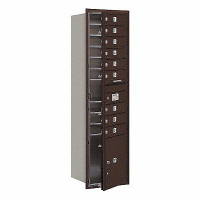 SALSBURY INDUSTRIES 3716S09ZFU Mailbox 4C Bronze 56-3/4in H 85 lb