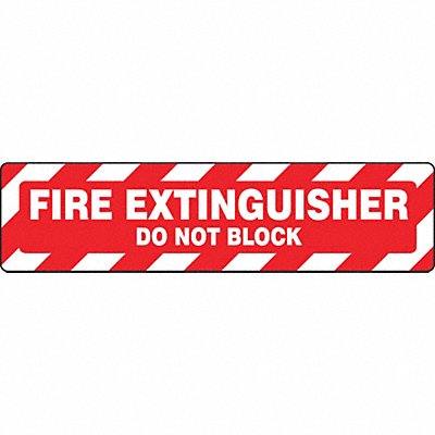 ACCUFORM PSR273 Floor Sign Fire 6X24