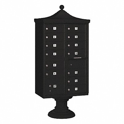 SALSBURY INDUSTRIES 3313RBLKU Regency CBU USPS Access 13 Doors Black