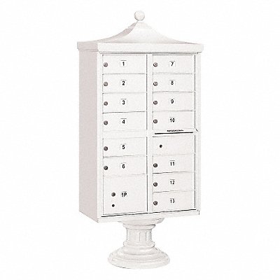 SALSBURY INDUSTRIES 3313RWHTU Regency CBU USPS Access 13 Doors White